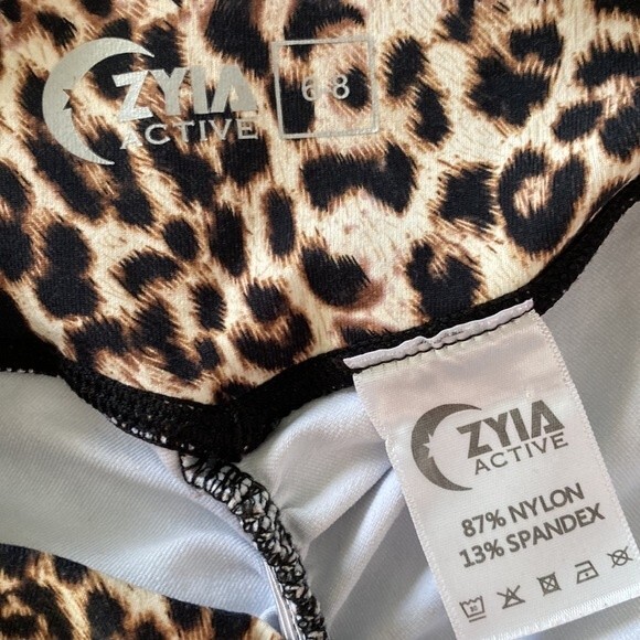 Zyia Active Leopard Brilliant Scrunchy What Hi-Rise Leggings Activewear Yoga Gym - Picture 8 of 16